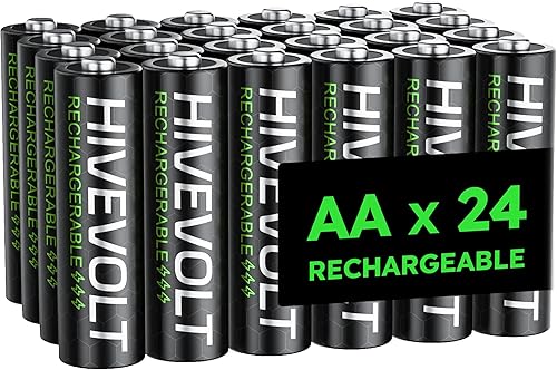 Miniatura 10 de Baterías AA recargables, 2800 mAh de alta capacidad, doble A, 1.2 V NiMH baja autodescarga, 16 unidades