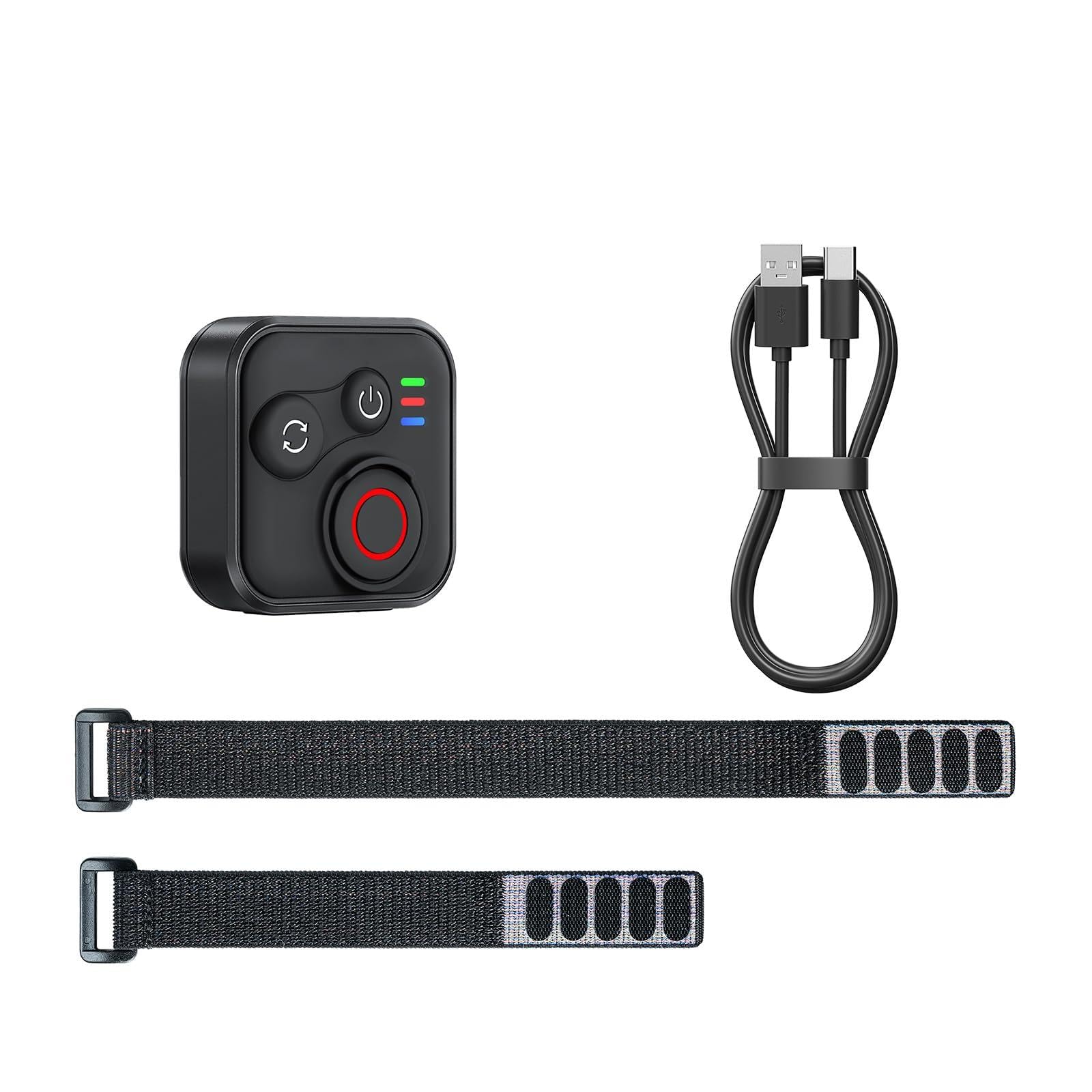 Telecomando Bluetooth per Insta360 X5/X4/X3/Ace Pro 2/GO 3S per GoPro Hero 13/12/11/10/9/Max 2/Mini Fotocamera e Smartphone, Telecomando Smart Impermeabile Wireless 50m di Gamma