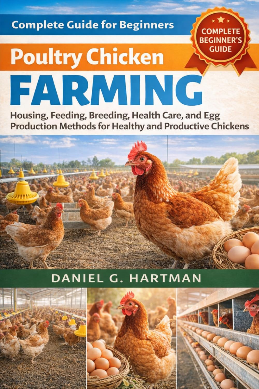 Poultry Chicken Farming Complete Guide for Beginners: Housing, Feeding, Breeding, Health Care, and Egg Production Methods for Healthy and Productive Chickens