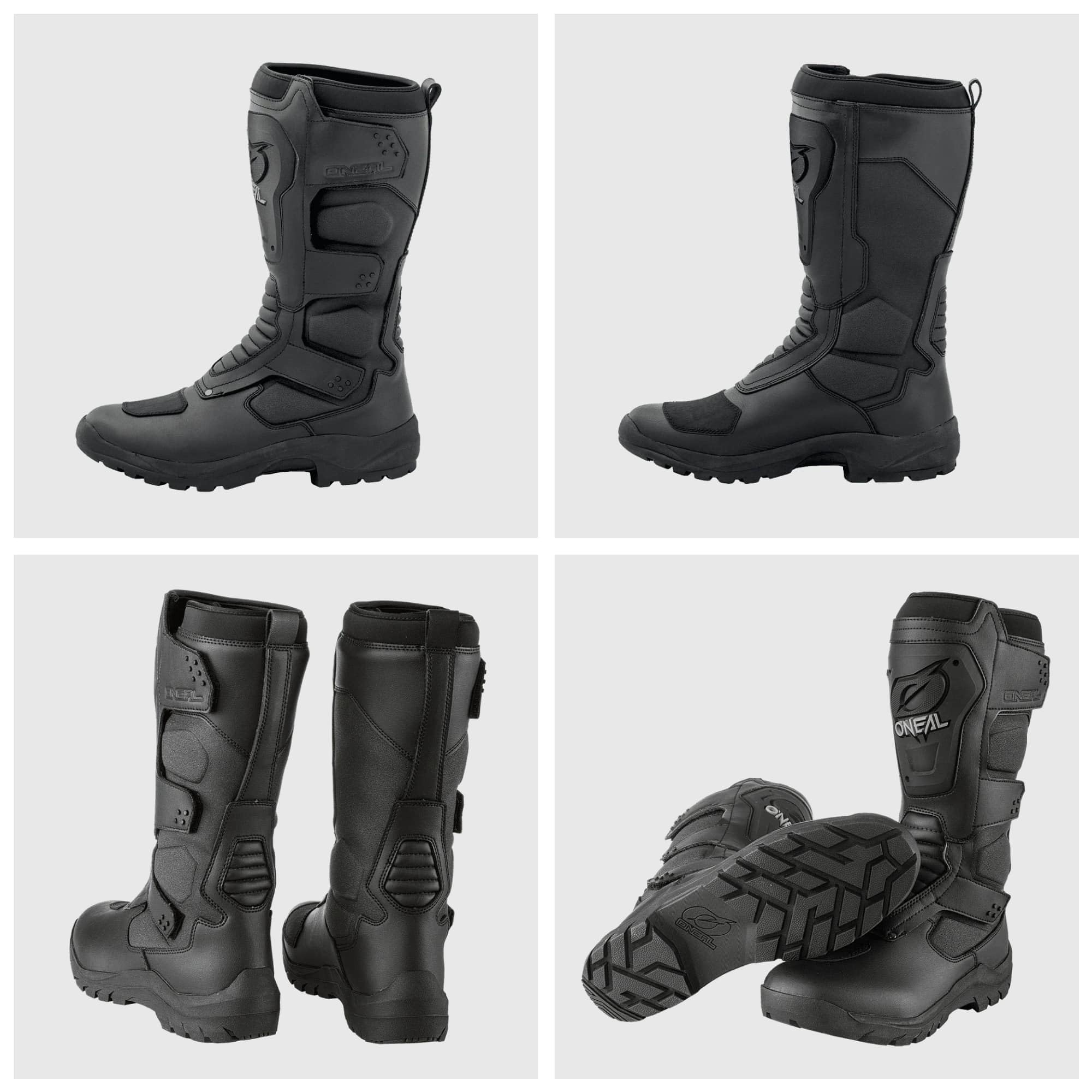 O'NEAL | Motorradstiefel | Enduro Adventure | Wasserdichter Tourenstiefel, Schienbeinschutz aus thermoplastischem Gummi, Voll gummierte Außensohle | Sierra Boot | Erwachsene | Größe 40