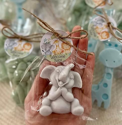 Miniatura 4 de 12 Safari Animals Soap Favors - Baby Shower Party Favors for Guests, First Birthday Forest Jungle Decorations - 4 Lions, 4 Giraffes, 4 Elephants