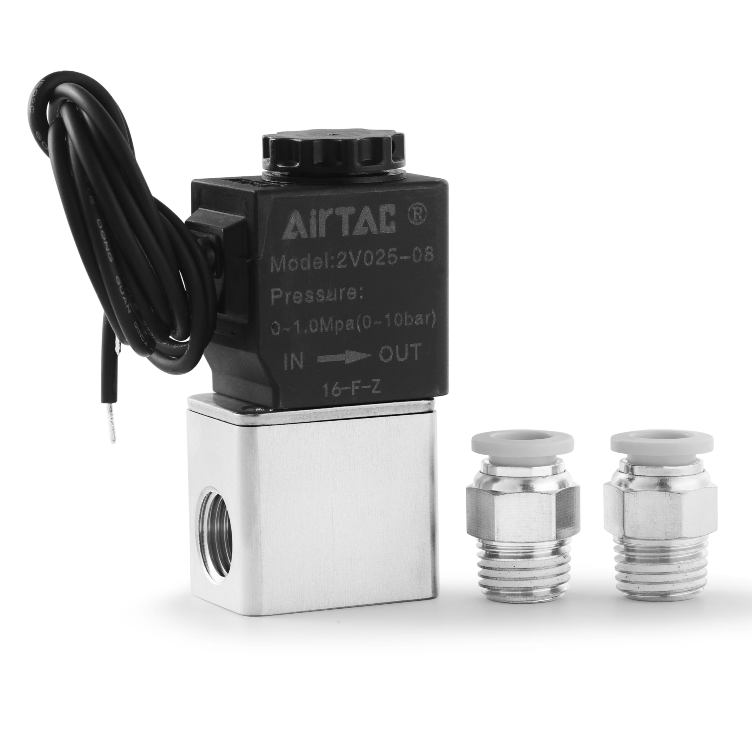 Électrovanne AirTAC 2V025-08 1/4 pouce vanne pneumatique AC110V NC
