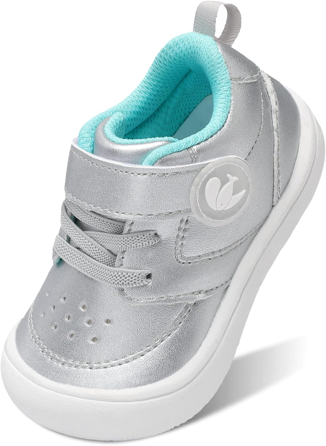 FEETCITY Leather Baby Shoes Boys Girls First Walking Shoes Infant Sneakers Crib Shoes Breathable Lightweight Slip On Shoes