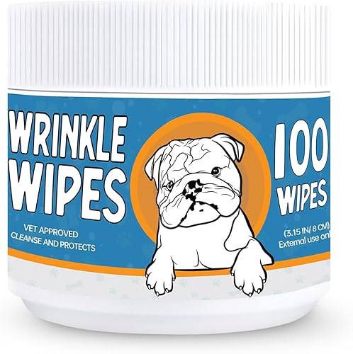 Toallitas antiarrugas para perros  100 toallitas antiarrugas para perros Bulldog francés, Bulldog inglés, Pugs  Toallitas grandes de 3.15 pulgadas disponible en Yaxa Costa Rica