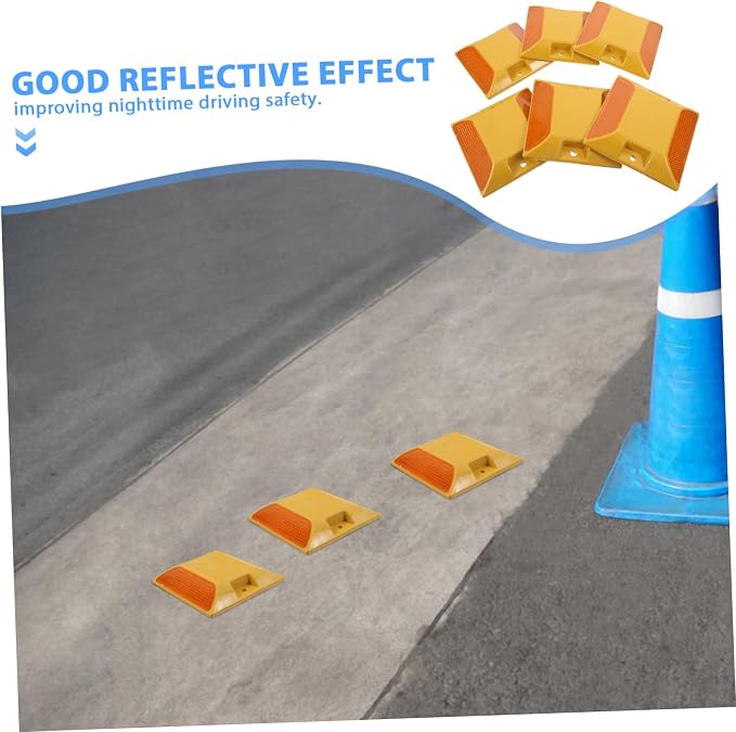 Marcadores reflectantes para camino PRETYZOOM 6 piezas miniatura 7