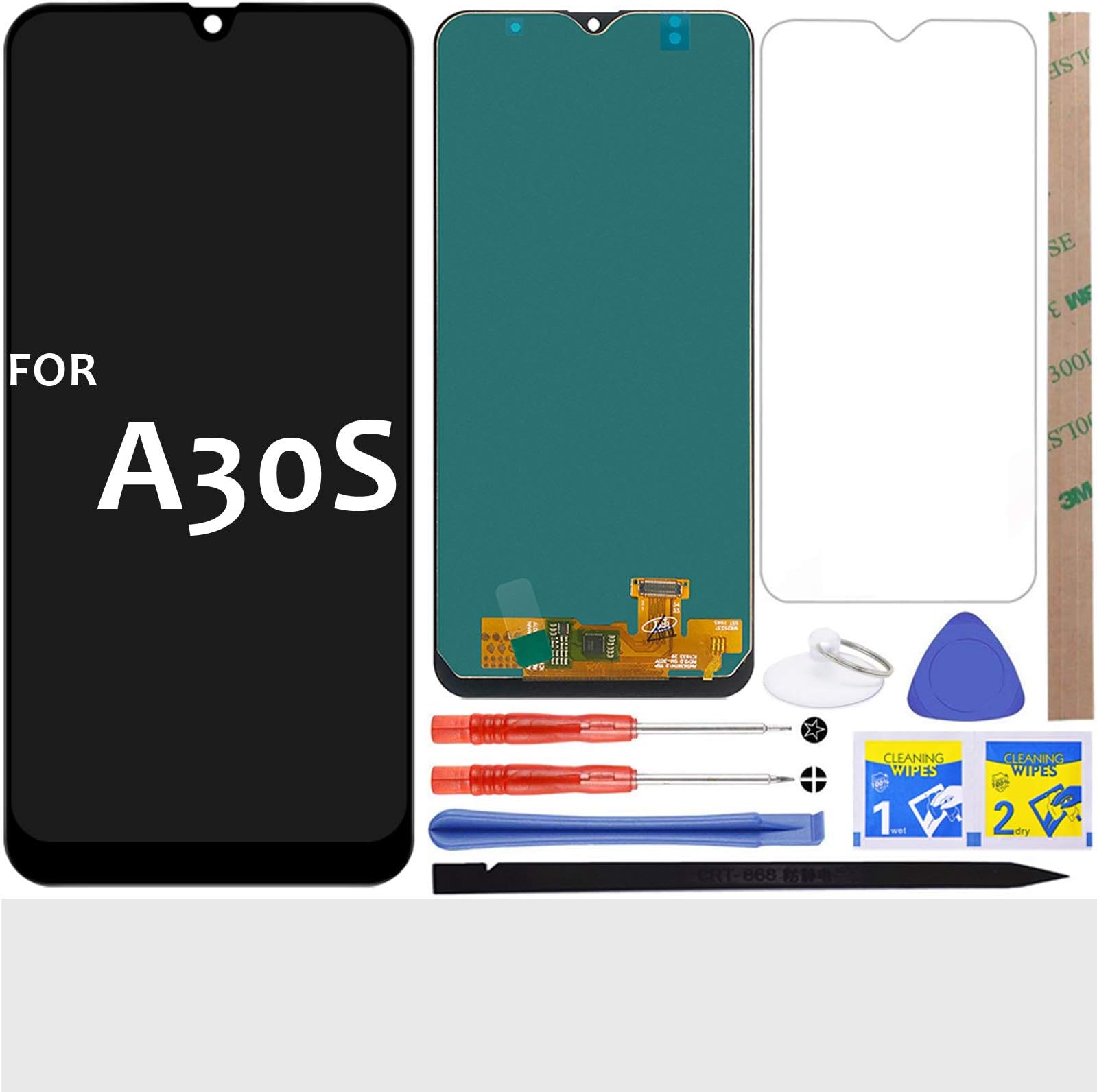 A30S LCD Screen Replacement Touch Digitizer Display (Black) for Samsung Galaxy A30S A307 2019 SM-A307F SM-A307FN SM-A307G SM-A307GN 6.4"