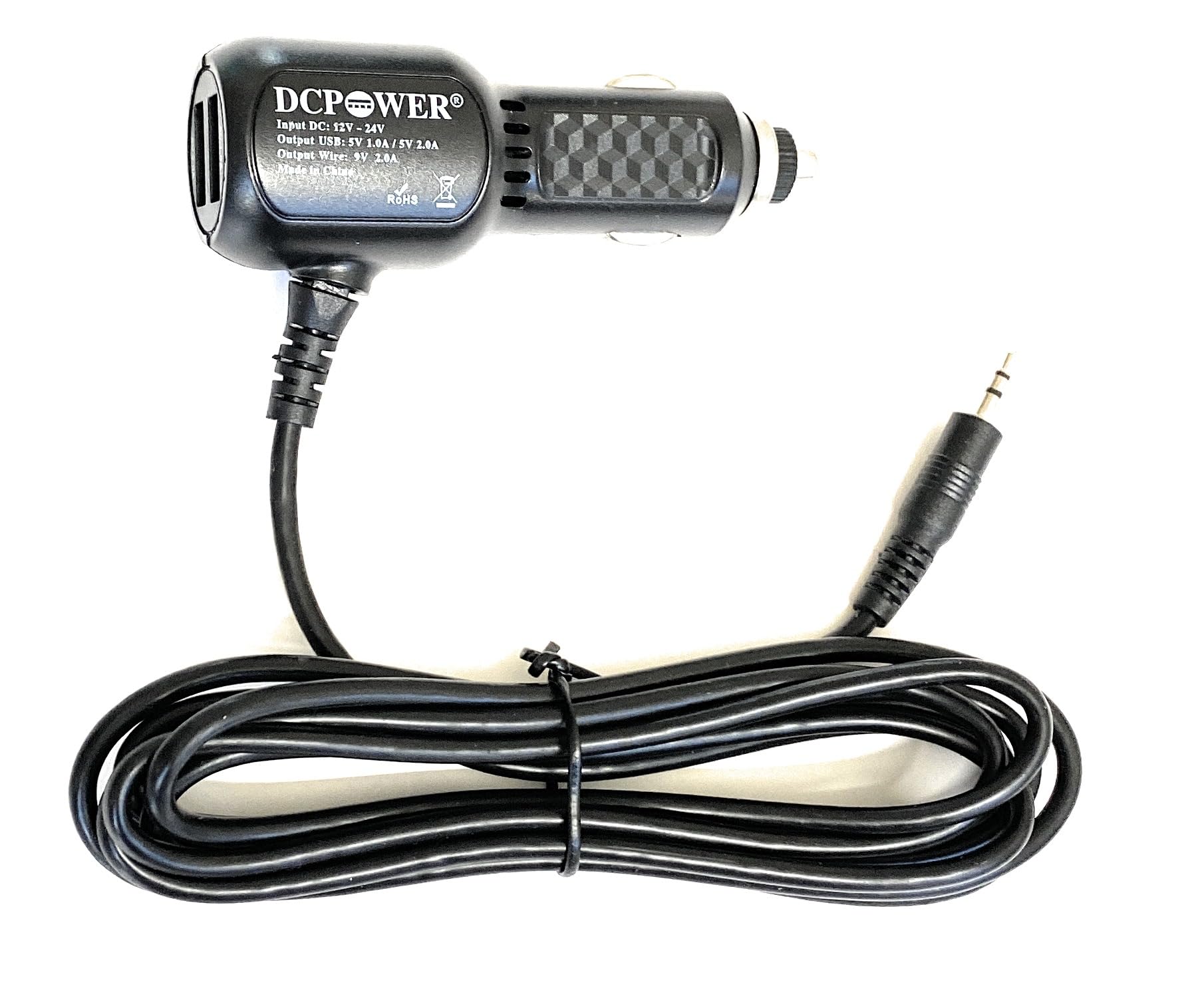 DCPOWER Dual Port CAR Charger Replacement for Midland X-Tra Talk GXT1191 - Charges Through (MIC/CHG) Jack