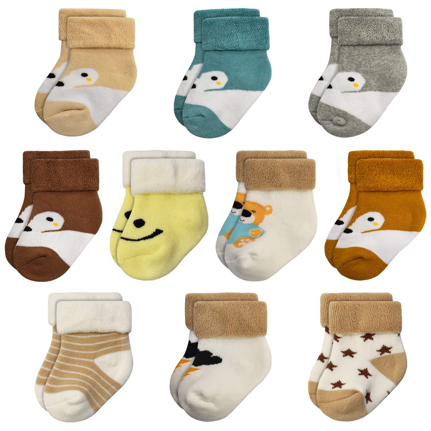 GENTABY Socken Kinder Socken Jungen Sportsocken Tennissocken