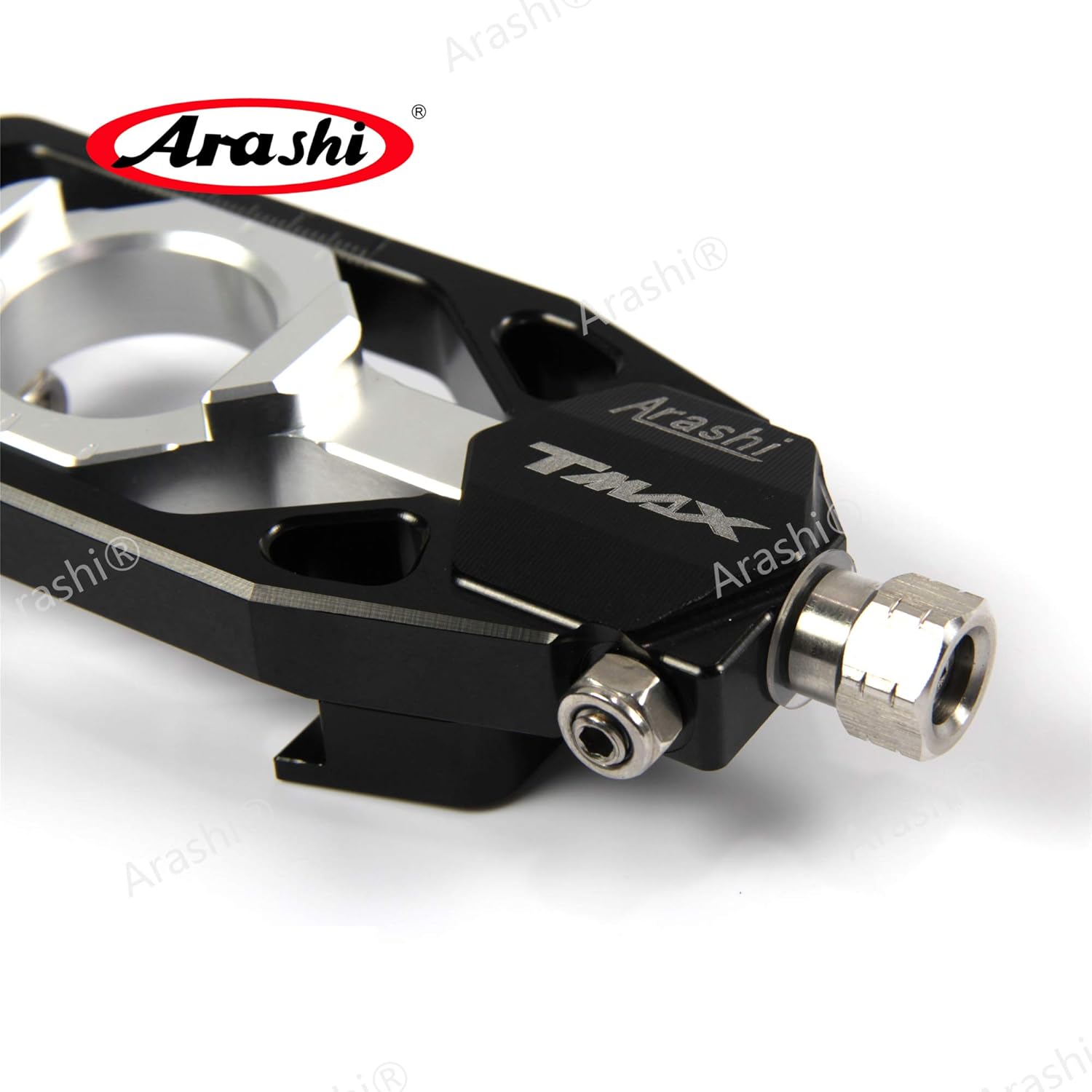 Arashi Rear Chain Adjuster Tensioner for Yamaha TMAX 530 2012-2016, Motorcycle Accessories Parts Black 2013 2014 2015