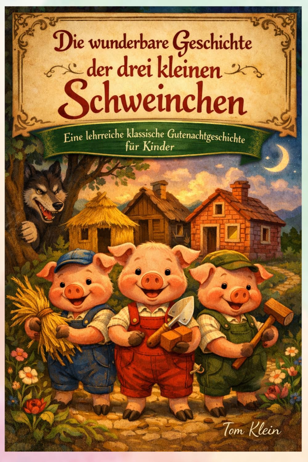 Die wunderbare Geschichte der drei kleinen Schweinchen: Eine lehrreiche klassische Gutenachtgeschichte für Kinder