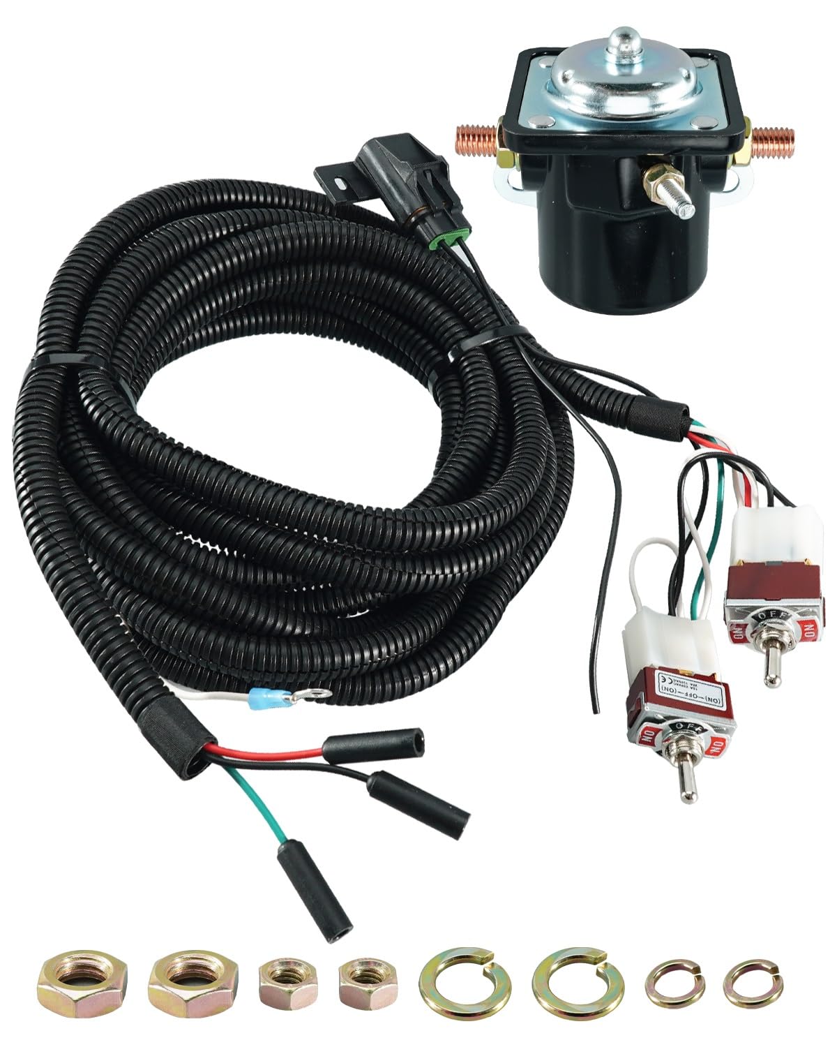 Toggle Switch Wiring Harness Control Solenoid Fit for Meyer E46 E47 E57 E60 Snow Plow, Replace 15478 1306080 1306075 21918 21919 1306070 15730