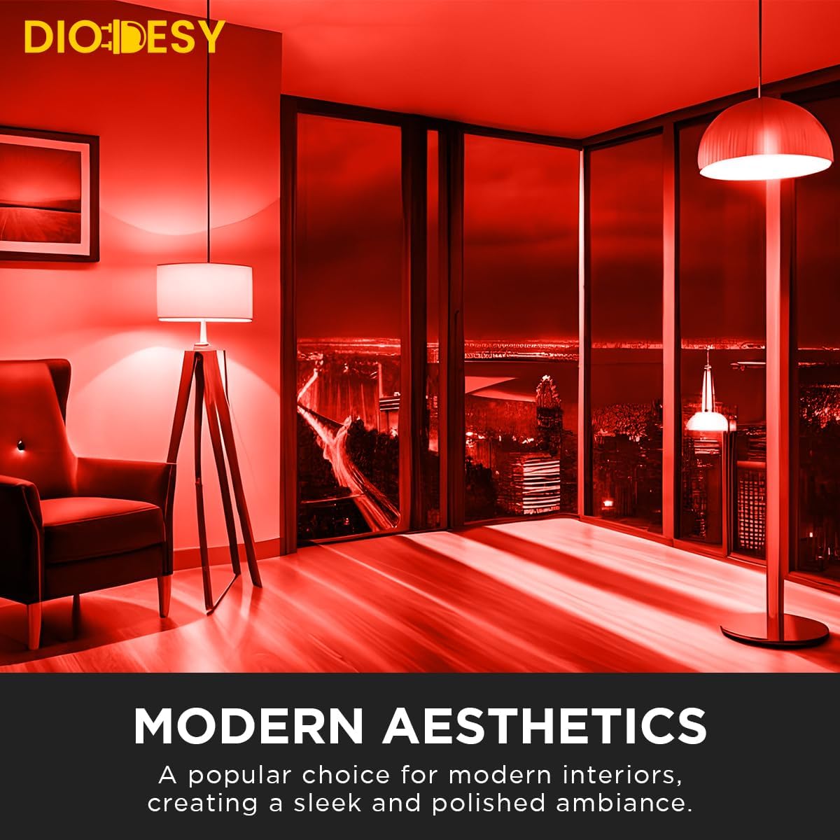 A19 Red LED Bulb - Non-Dimmable Colored Light Bulb, 3 Watts, 100 Lumens with Medium E26 Base for Christmas, Birthdays, Holiday Parties, Home and Commercial Use, 6-Pack