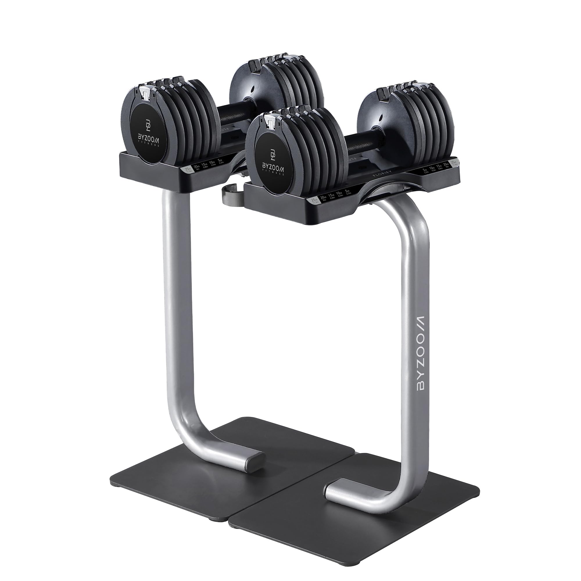 25lb Adjustable Dumbbell & Dumbbell Stand Set