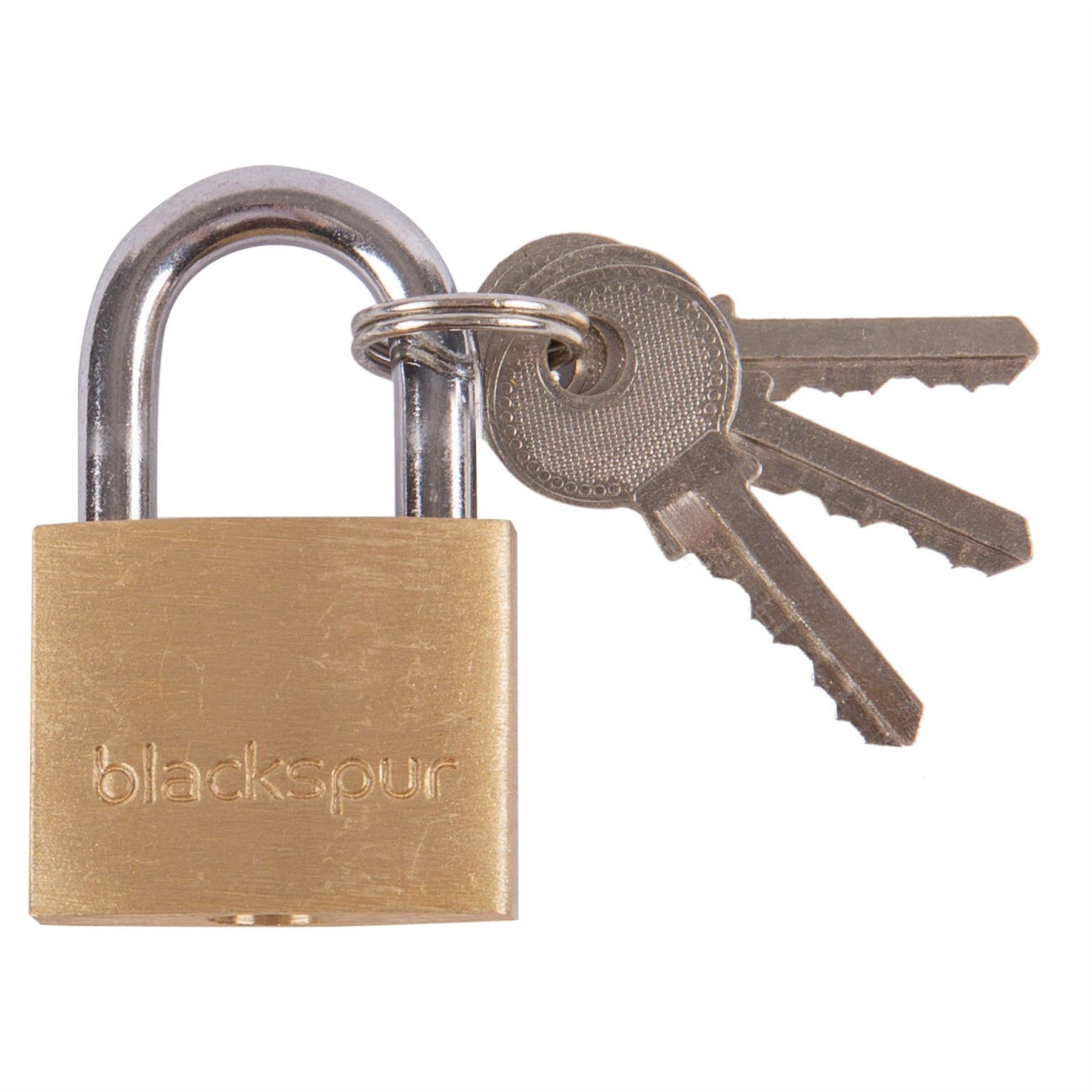 Blackspur Bb-Pd210 25Mm Heavy Duty Padlock With Hardened Shackle