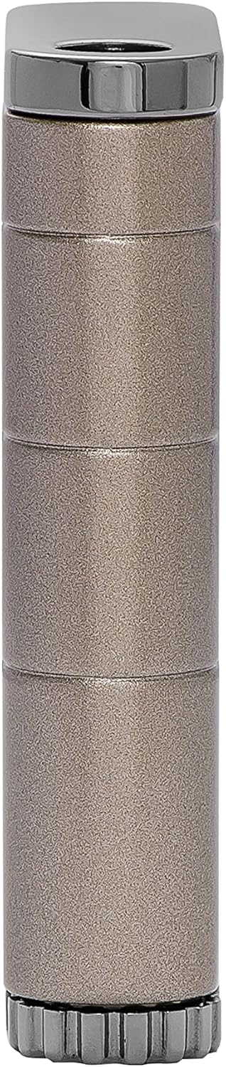 Xikar Allume Single Jet Flame Cigar Lighter, Durable Body, Fuel Gauge, Sandstone