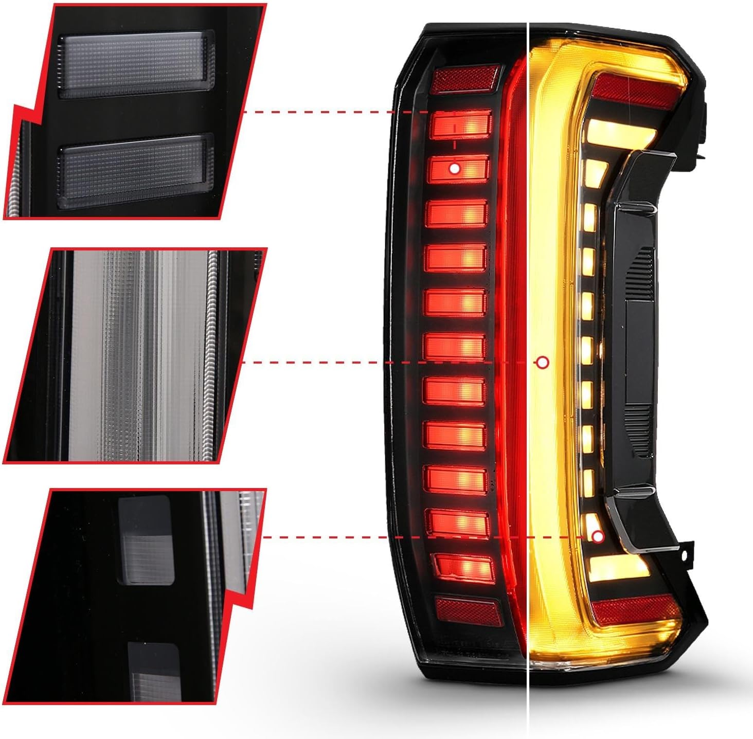 ANZO 22-24 Toyota Tundra (Does Not Fit LED Seq. Models) Z-Series Full LED Tail Lights - Pair