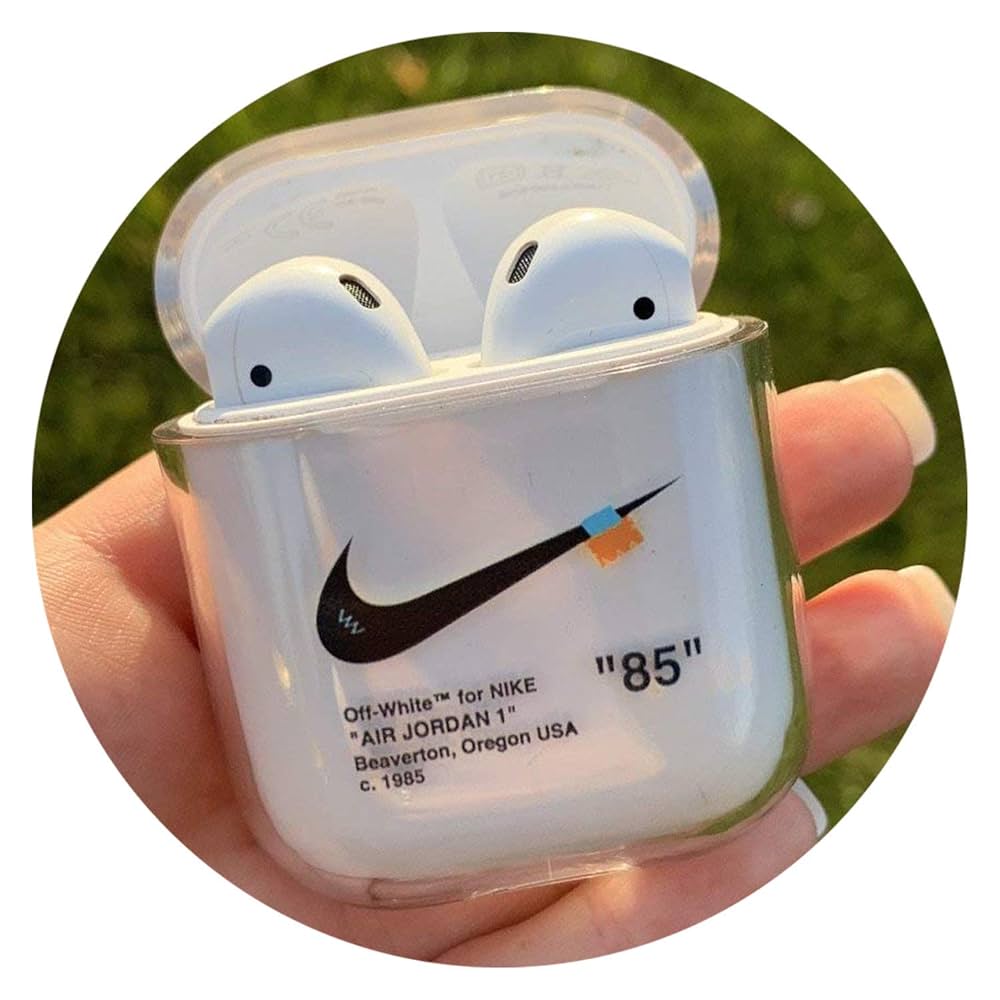 Airpod case Off White Air Jordan Protective Transparent