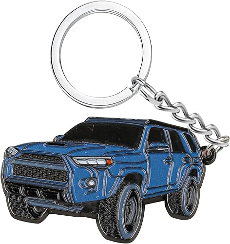 LEERLY Llavero de coche de metal para 4Runner, Negro -