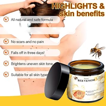 Turonu Bee Venom Treatment Cream, 2024 New Bee Venom Treatment Gel, Professional Bee Venom Repair Cream for All Skin Types (1Pcs)