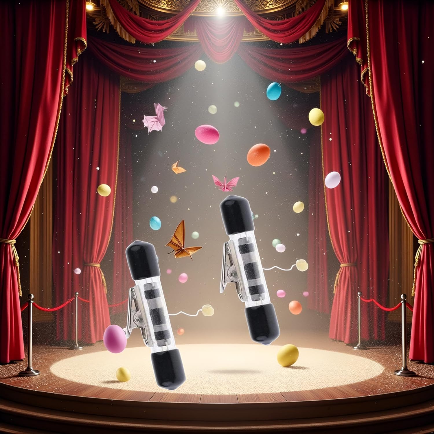 3pcs 120cm Levitation Floating Stage and Street Magic Props Kit with Retractor Reel - 2pcs Invisible Thread Tricks for Magicians - Image 3