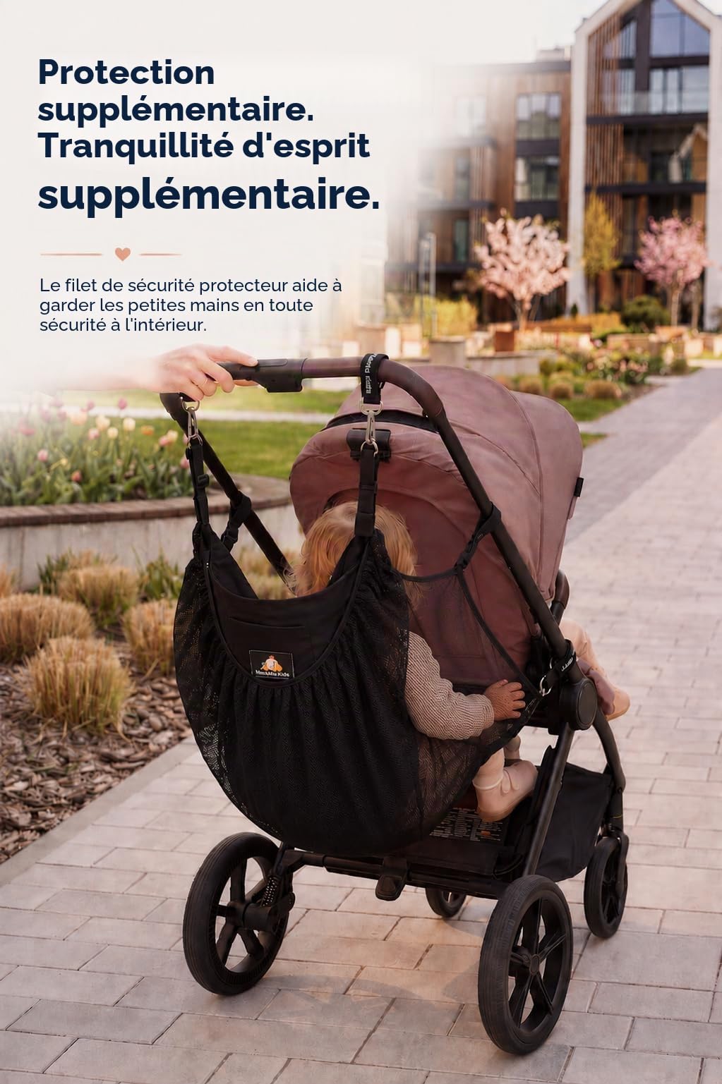 hamac pour poussette, alternative au Buggy Board, convient à presque toutes les poussettes, confortable pour l'enfant, accessoires pour poussettes pour enfants de 2 à 6 ans