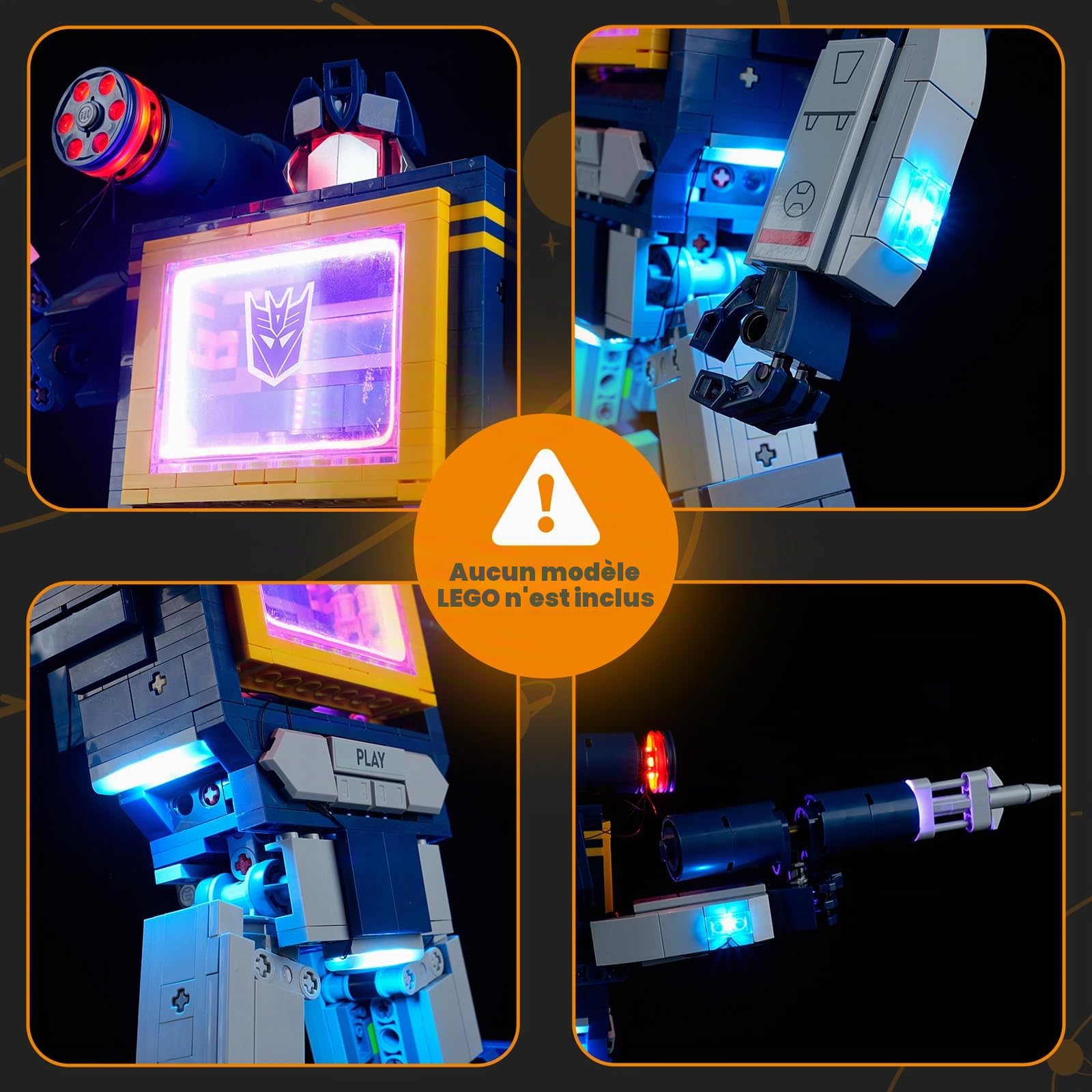 LIGHTAILING Jeu de Lumières pour Lego-10358 Transformers : Soundwave - Modèle en Blocs De Construction - Ne Figurant Pas sur Le Modèle