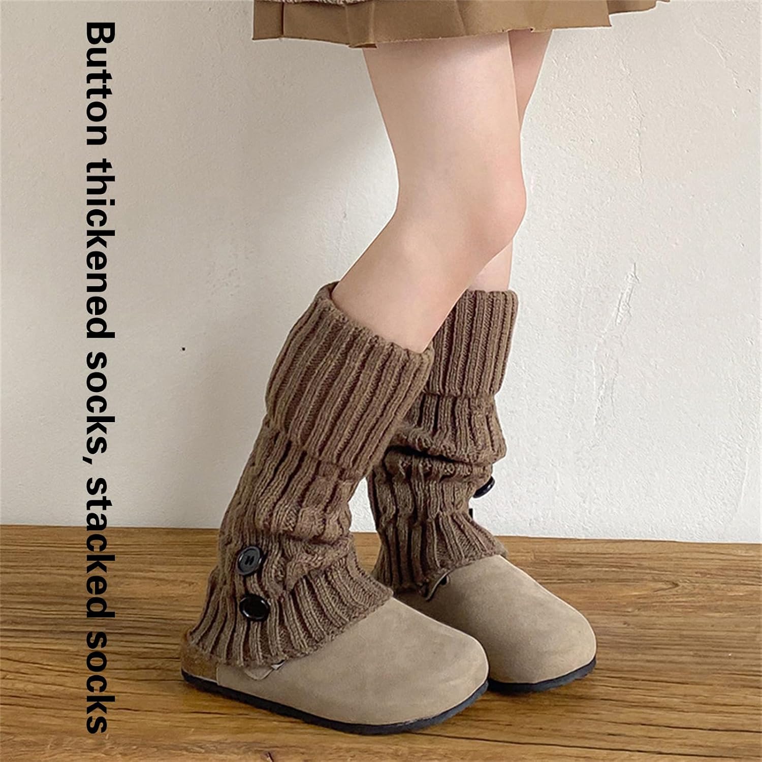 Leg Warmer Stockings Retro Socks Fashion Retro Socks Knitted Leg Covers Children Crochet Stockings For Girls 3-13 Year