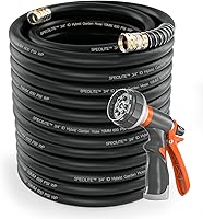 Vista 19 de SPECILITE Manguera de agua para jardín de 15 pies x 5/8 pulgadas, extensión de tubería líder de servicio pesado, flexible, liviana, sin dobleces