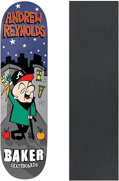 Baker Skateboard Deck Andrew Reynolds Mr Androo 8.25" x 31.875" with Grip
