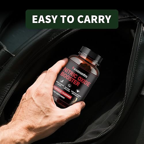 Miniatura 5 de Suplementos de óxido nítrico para hombres  Refuerzo de óxido nítrico con L-Arginina, L-Citrulina Complejo y Panax Ginseng  Apoya la energía y la