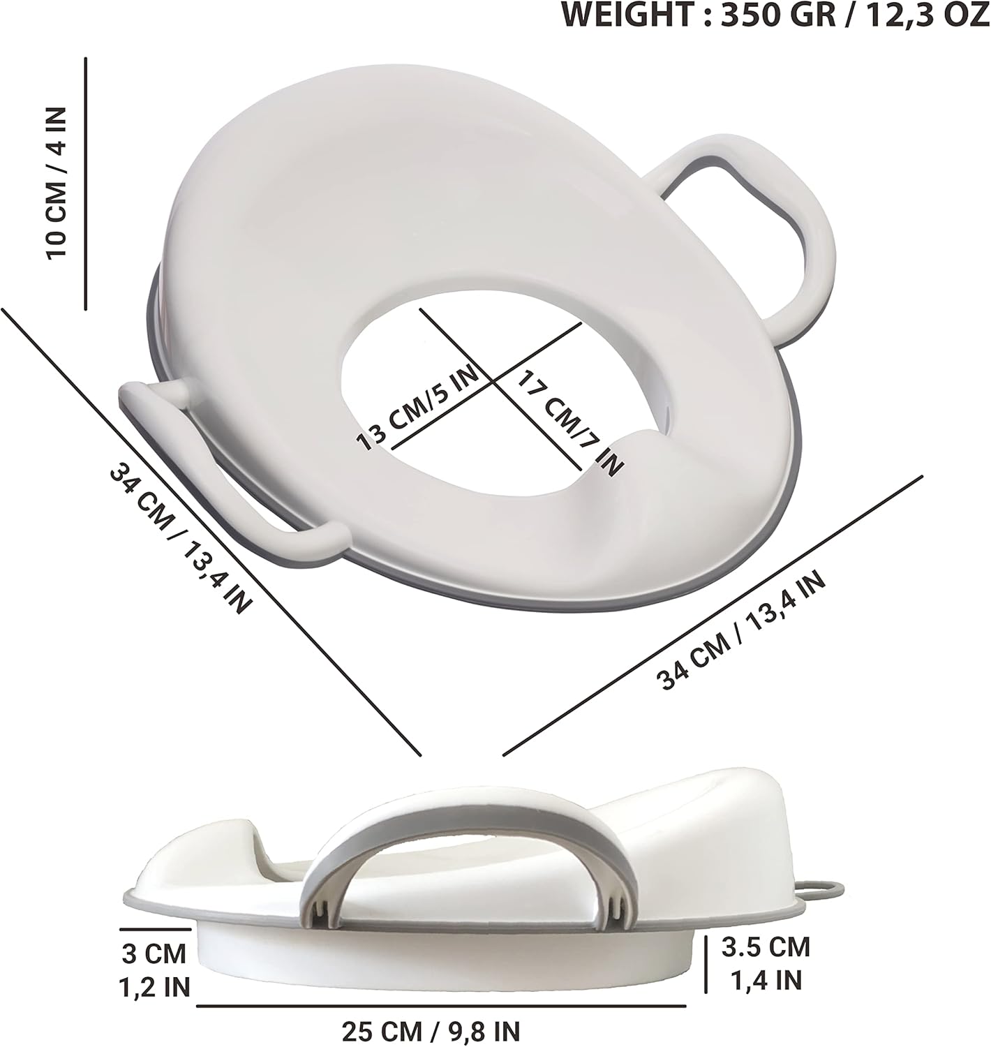 Bisoo Toddler Toilet Seat + Hanging Hook Potty Training Toilet Seat