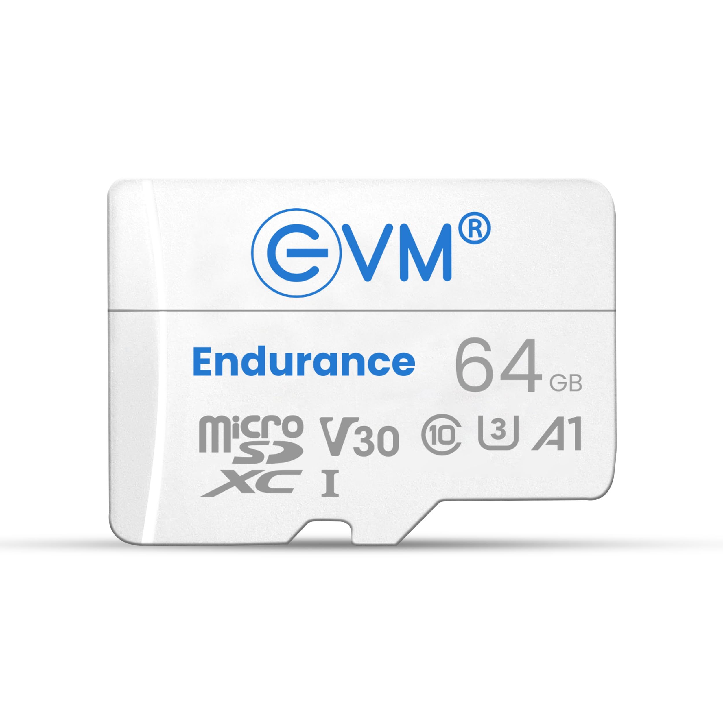 EVM 64GB TF Card Endurance - 100mbps Transfer Speed, 5,000 Hours of Continuous Video Recording - Specially Designed for Surveillance and Security Camera - 5Yrs Warranty (ENTF/64GBU3)