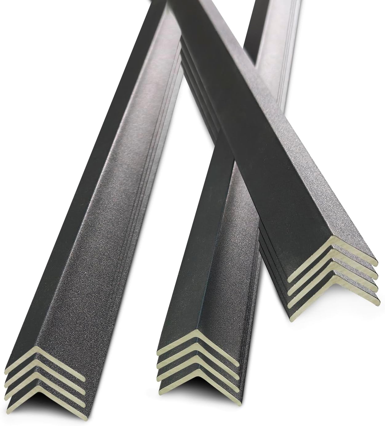 12 pcs wall corner protector,45" wall corner molding trim decorative strips, wood grain corner trim for door,window frames,wooden wall edges(black)