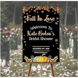 Fall Bridal Shower Decorations, Personalized Bridal Shower Banner, Party Favors, Bachelorette Party Decorations, Bridal Shower Welcome Sign, Bridal Shower Poster Signs, Size 24x18, 36x24 and 48x36