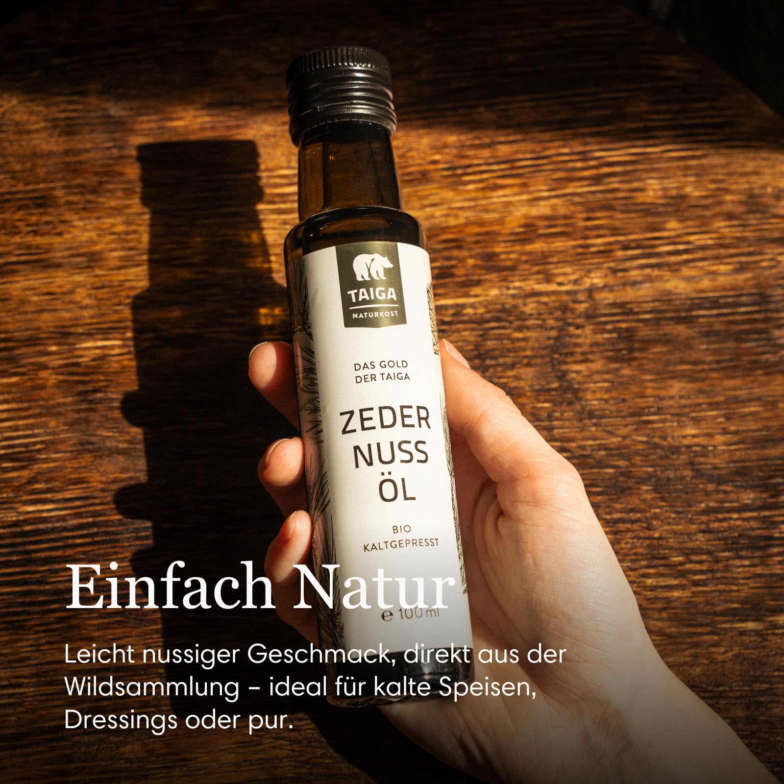 TAIGA Naturkost - Frisch, kaltgepresstes Zedernussöl - 3x100ml