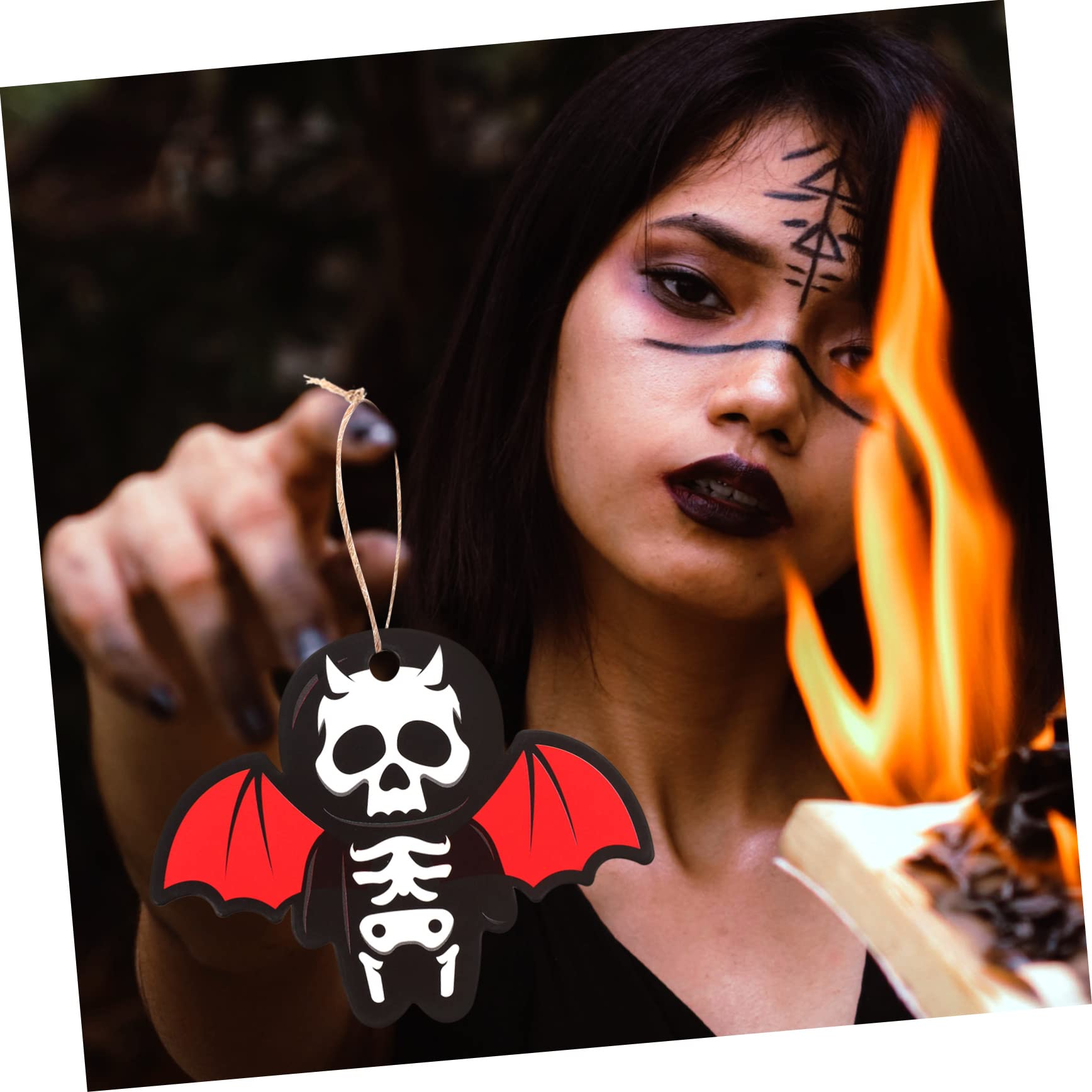 PRETYZOOM 500 Stück Fledermaus Anhänger Zum Aufhängen Halloween Ausschnitt Süßes Oder Saures Tag Halloween Anhänger Hängende Verzierung
