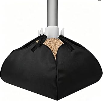Fillable Beach Umbrella Base Weight Bags, Heavy Duty 600D Oxford Cloth Sand Weights, Umbrella Sand Anchor Stand for Outdoor Patio, Garden & Beach Use1 set