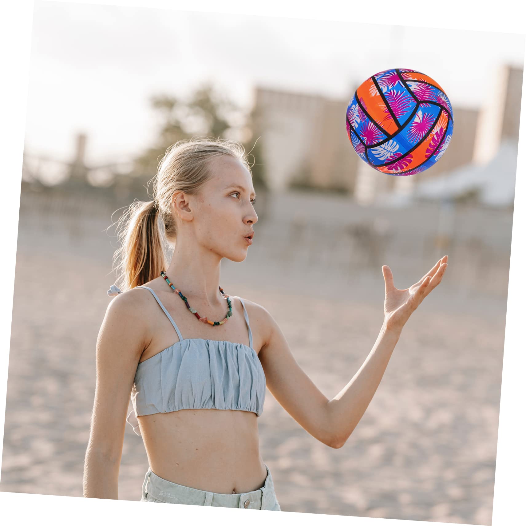YARNOW 3 Pezzi Pallone Gonfiabile Pallavolo Spiaggia E Piscina 8.7 Pollici Giocattolo Estivo Leggero Portatile Accessori Per Feste E Attività All'Aperto