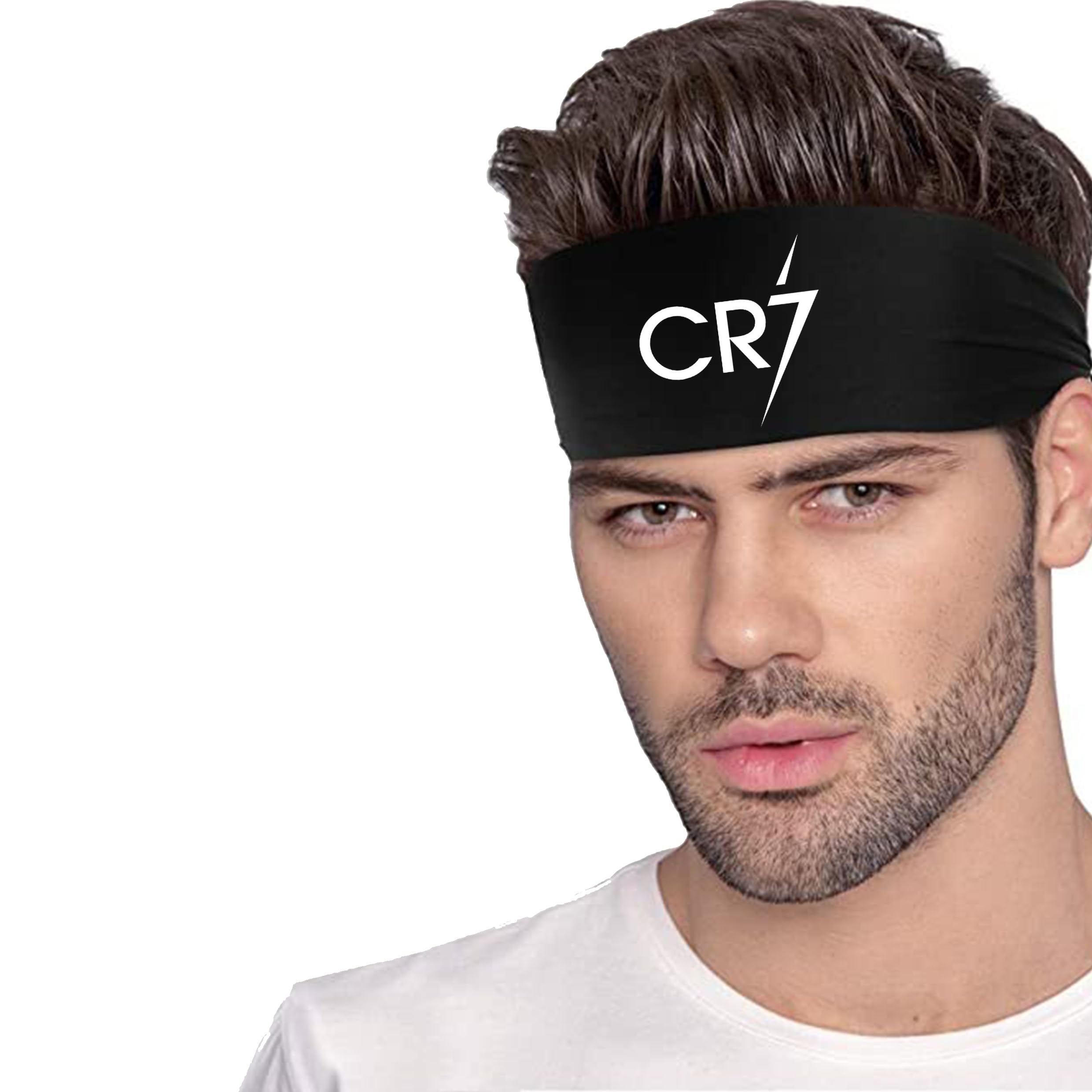 Zambyfashion Men's Black CR7 Headband