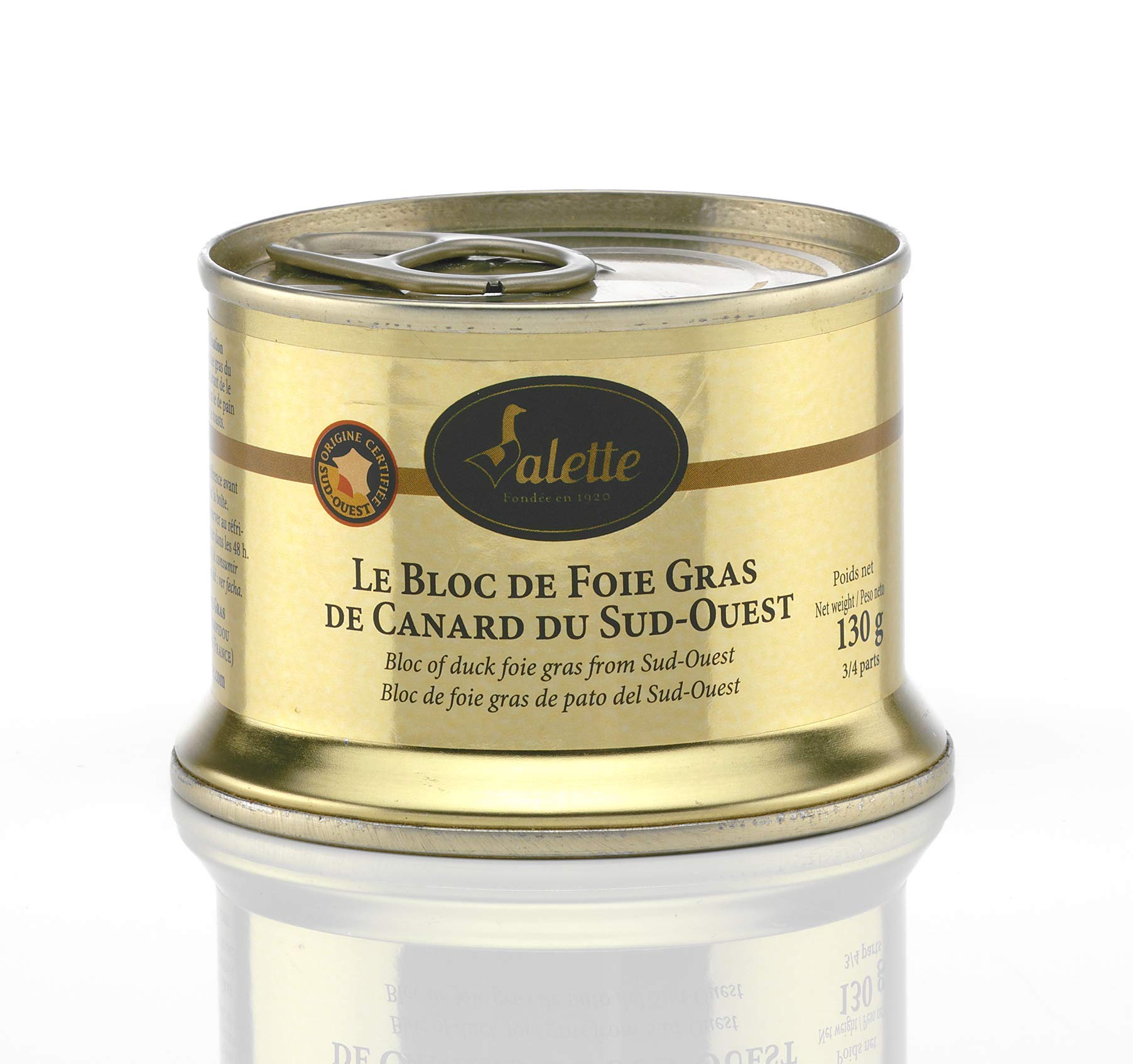 Lot de 3 blocs foie de canard 130g Origine protégée France IGP Sud-Ouest