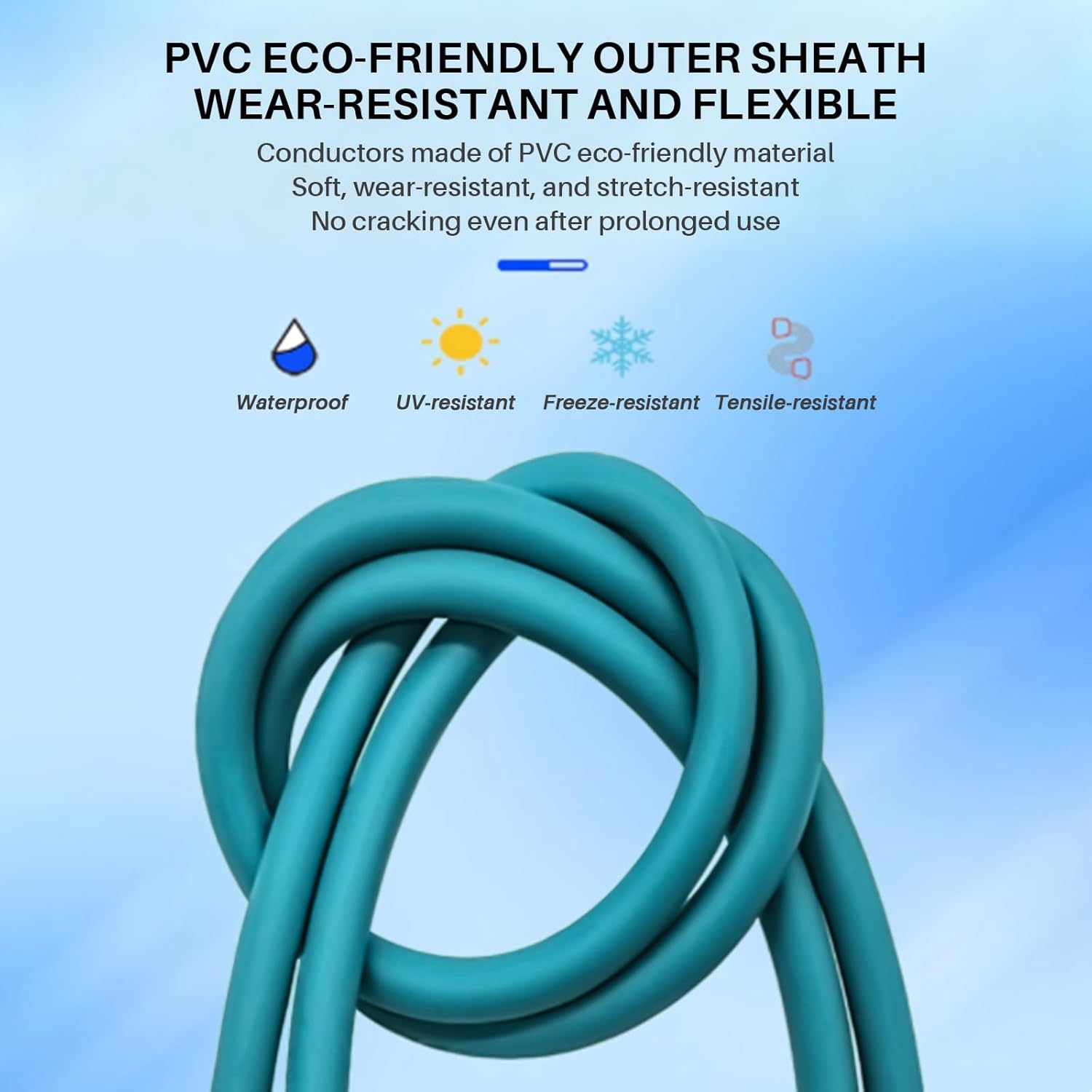 Eonvic Industrial M12 8Pin Male X Code to RJ45 Female High Flex Cat6 Gigabit Extension Ethernet Cable (Blue, 1M)