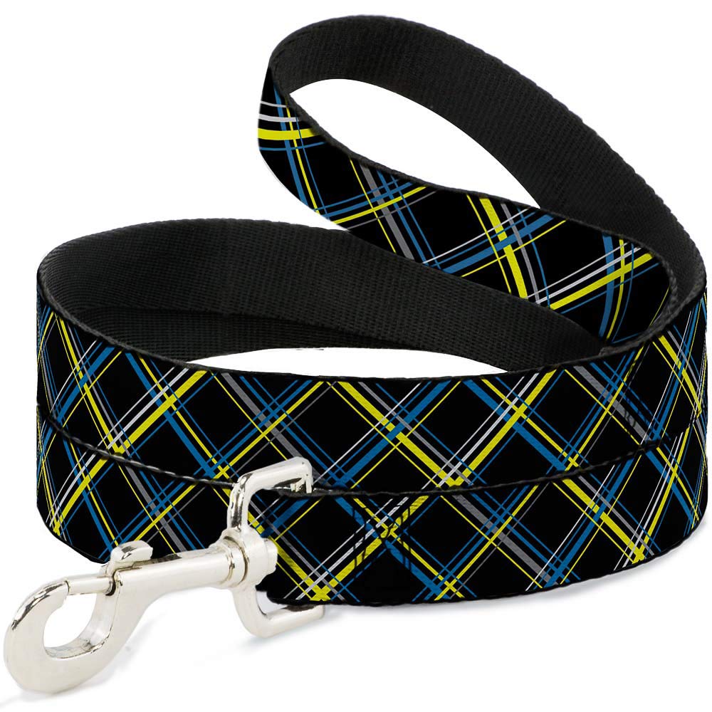 Laisse pour chien 1,8 m motif écossais turquoise Buckle-Down