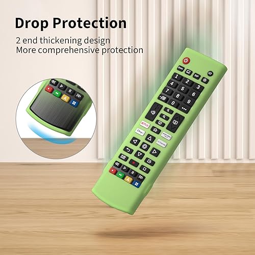 Miniatura 3 de Hi Color Funda de silicona para LG TV Remote AKB75095307 AKB75375604 AKB74915305 Funda protectora de silicona para LG Smart TV (verde brillante)
