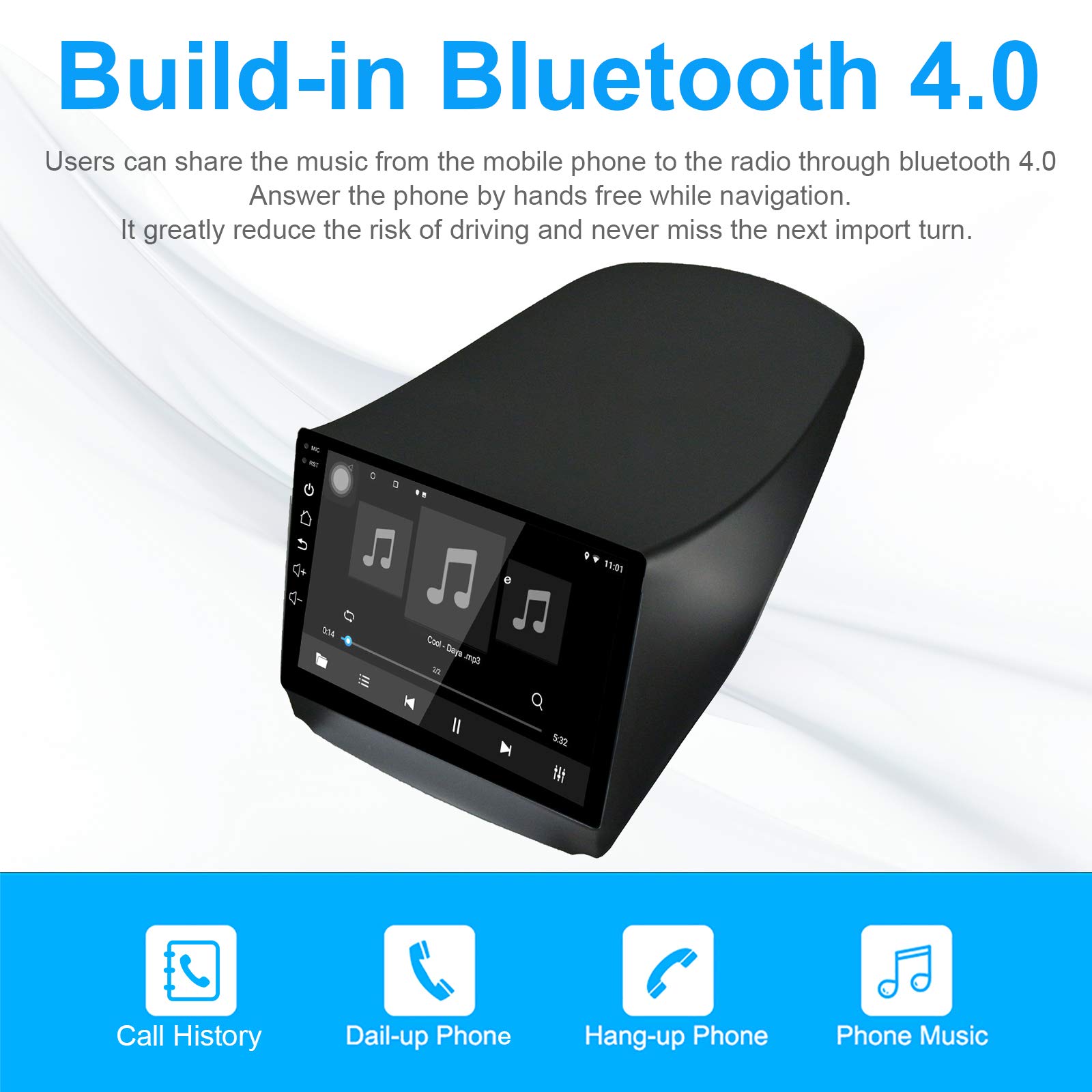 Wireless Carplay Autoradio Android per Hyundai Tucson IX35 2011-2015 | Touchscreen da 10'' con Carplay e Android Auto Wireless, Mirror Link, Navigazione GPS, Bluetooth, Wi-Fi, SWC,FM/RDS 2G + 32G