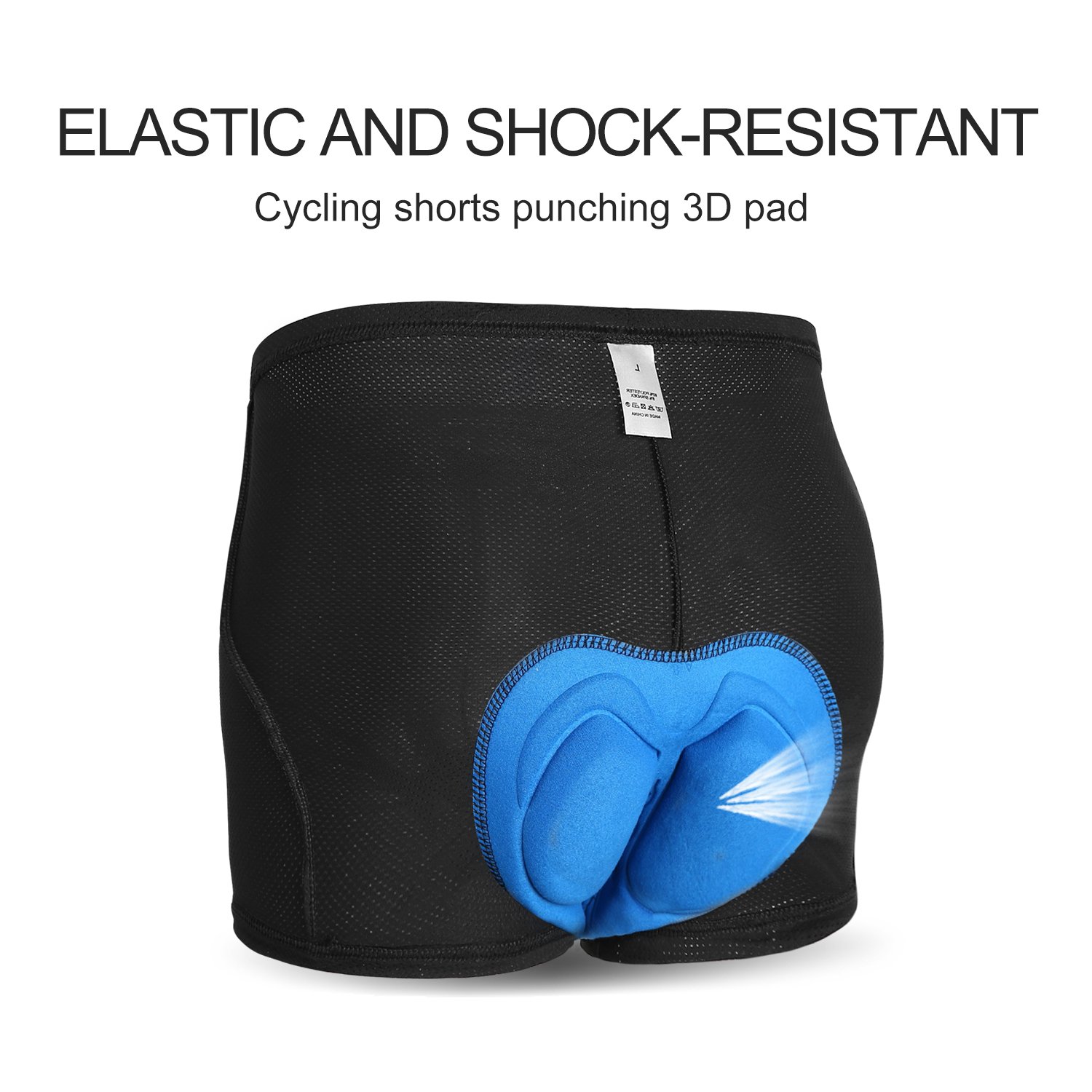 Sous-vêtement Cyclisme Homme JOGVELO - Short Rembourré Gel 3D - Respirant - Taille Asiatique