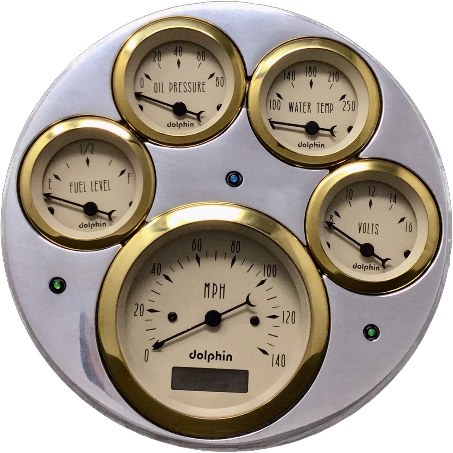 Dolphin Gauges 1949 1950 Chevy Car 5 Gauge Dash Cluster