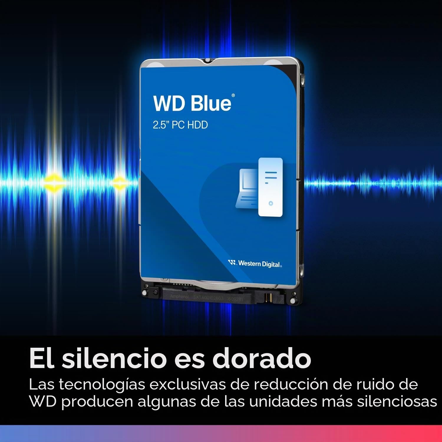 Western Digital WD10SPZX - Disco Duro de 1TB (Sata, 2.5", 5400, 128MB) Color Azul
