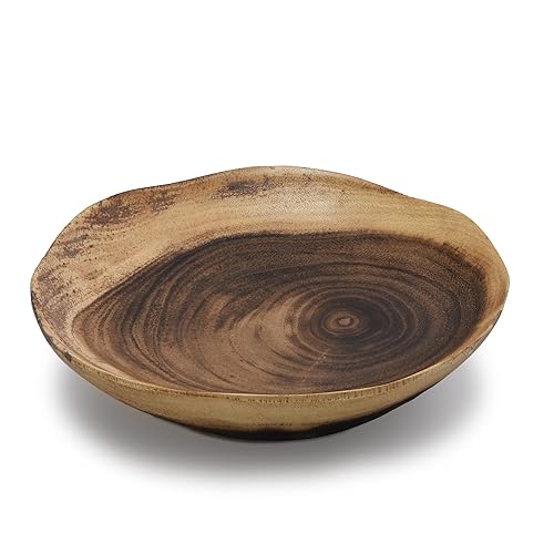 AeraVida 6 Inch Hand Carved Wooden Serving or Fruit Bowl