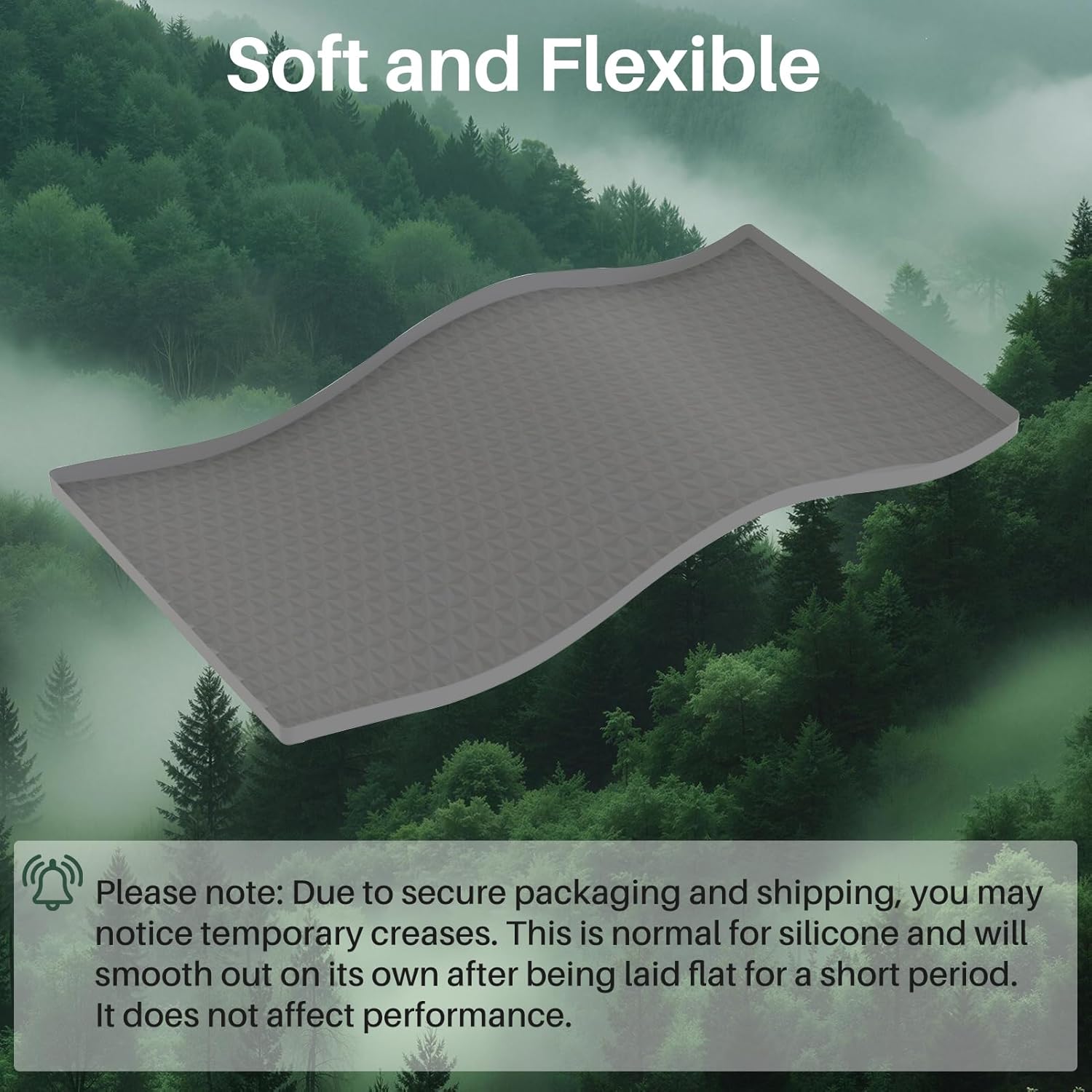 Large Washing Machine Drain Pan Silicone Mat, 54" X27.5" Non-Slip Waterproof Washing Machine Tray,Washer Drip Pan Under Dryer or Washer, Anti-Vibration,Floor Leak Protector for Laundry Room-Gray
