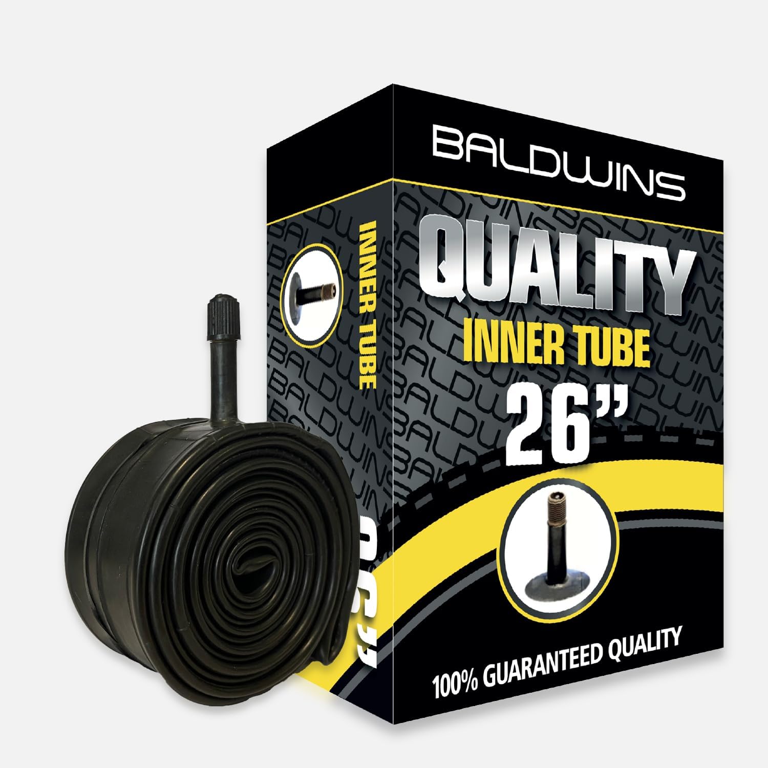 Chambre à Air VTT 26 Pouces - Valve Schrader (auto), Diamètre 1.50 à 2.35, G-Max